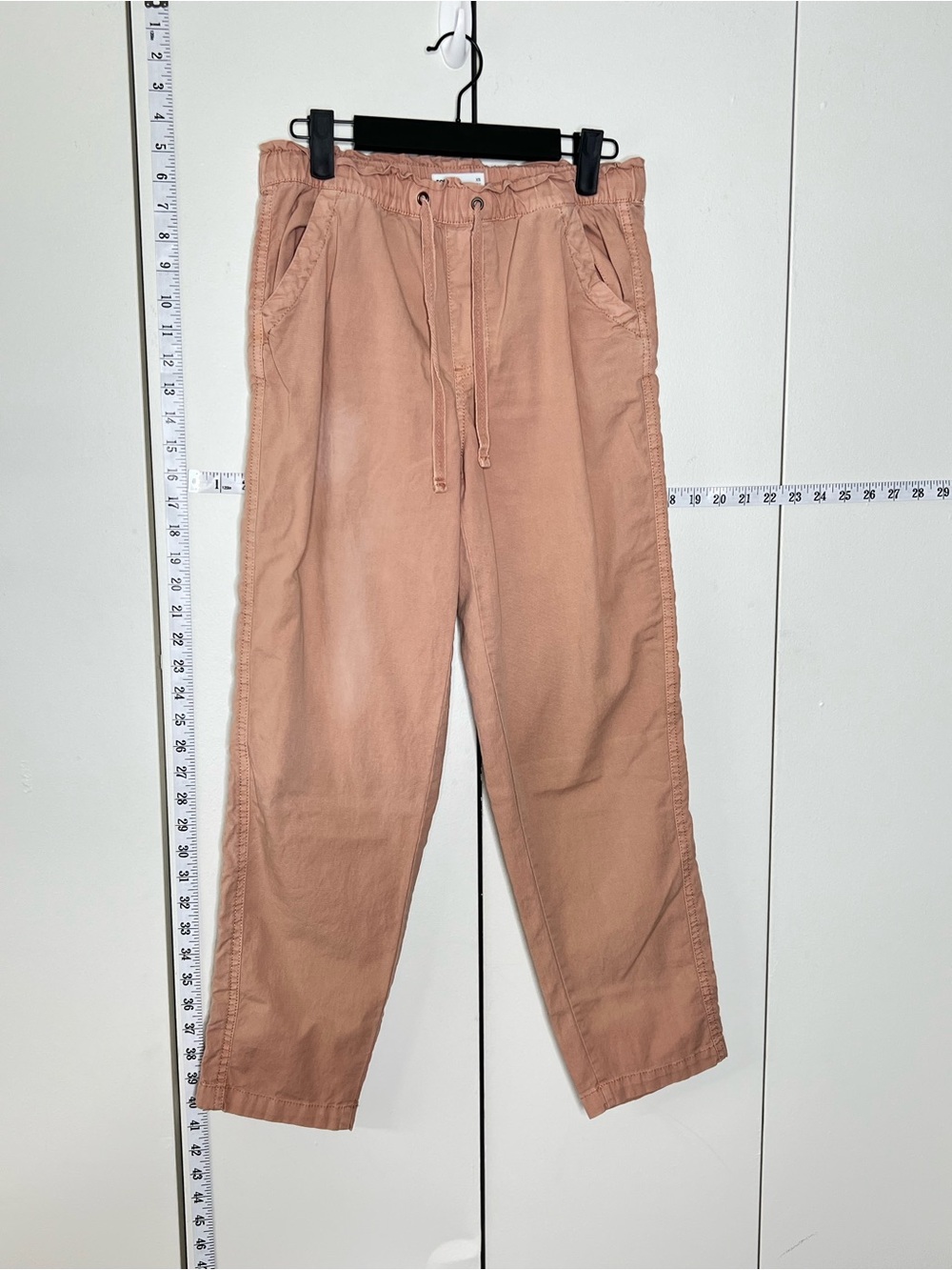 SONOMA Women’s XS Elastic Waistband Drawstring Breathable Linen Coral pants